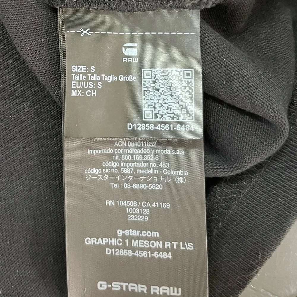 G-Star Graphic 1 Meson Ribbed Long Necked Shirt - Picture 6 of 7